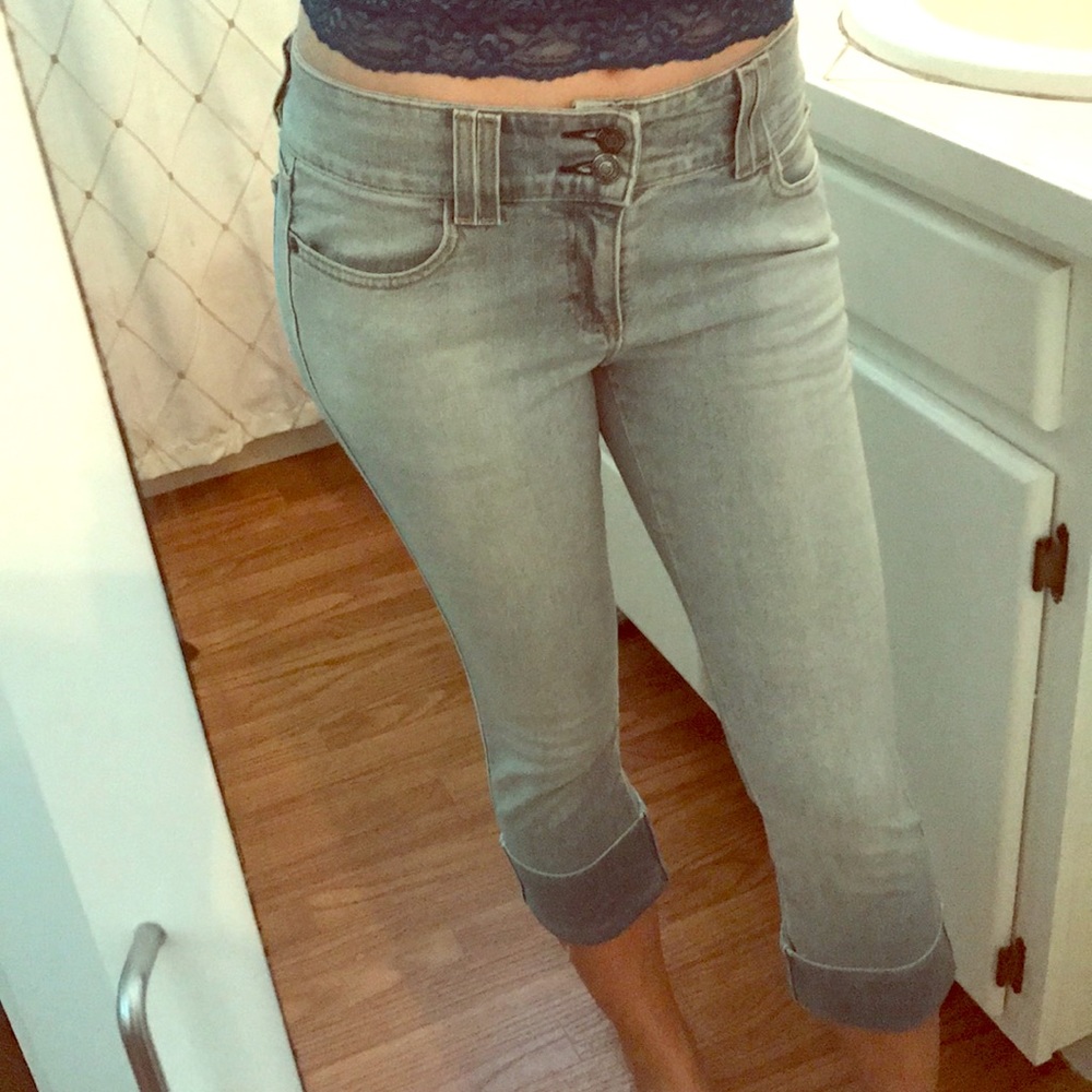 GAP mid rise cropped skinny jean capri